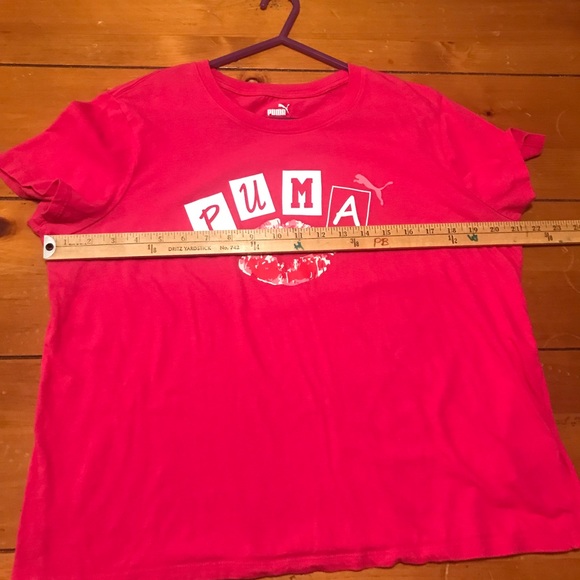 Puma, pink t-shirt, X-Large. - Picture 6 of 8